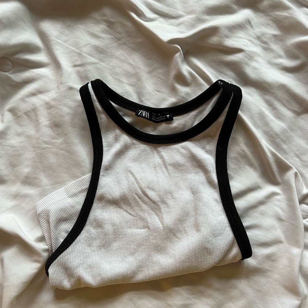 Zara ribbed crop tank